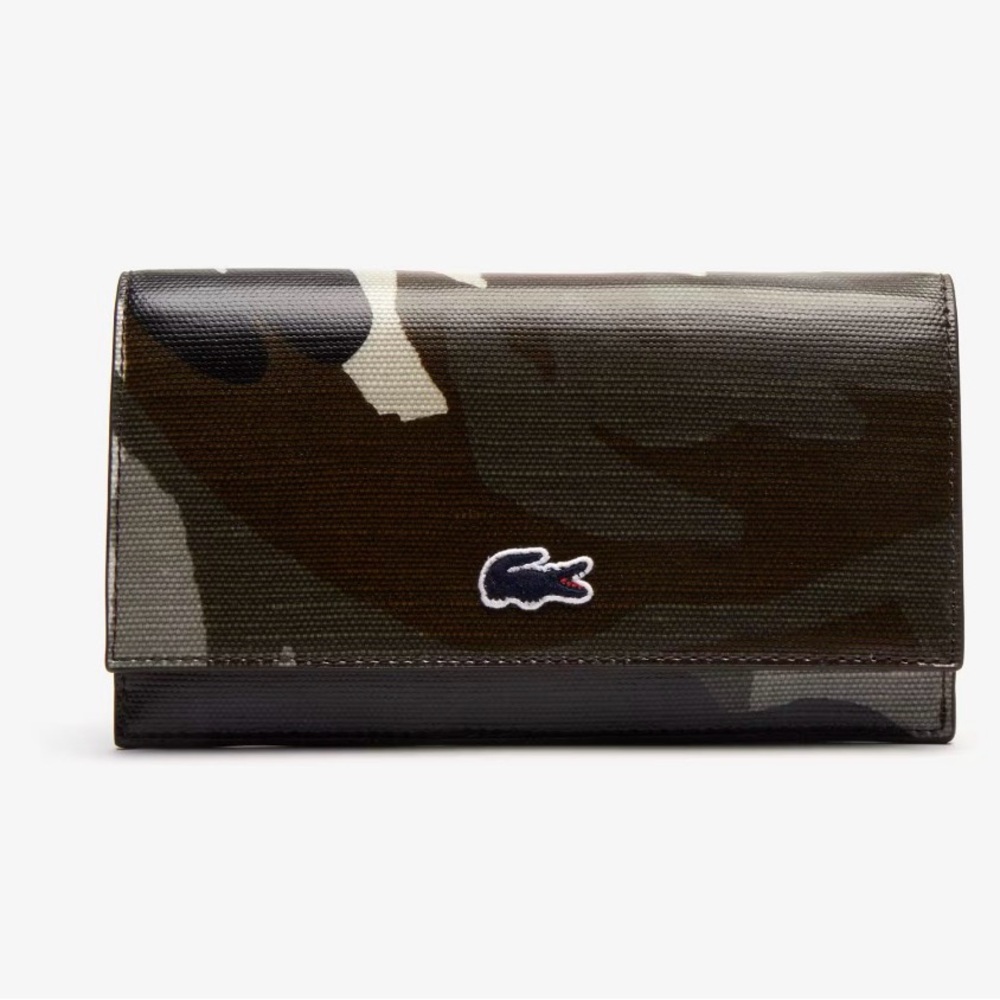 Lacoste Women’s Robert George Coated Print Canvas Wallet